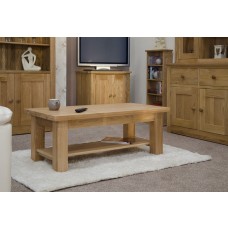 Torino Contemporary Oak 4 x 2 Large Coffee Table